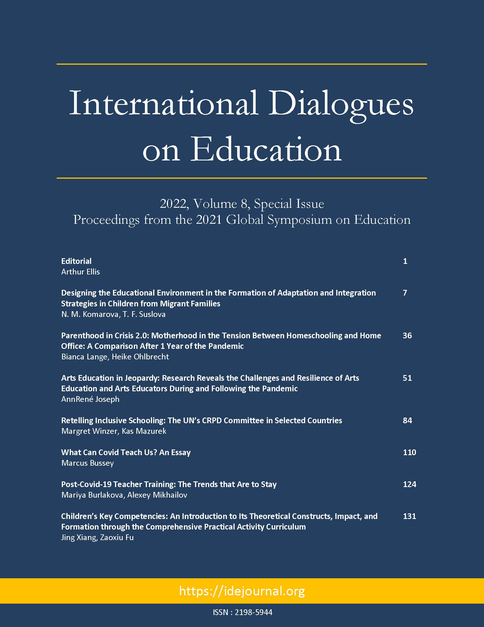 					View Vol. 8 No. 1/2 (2021): Special Issue: 2021 Global Symposium
				